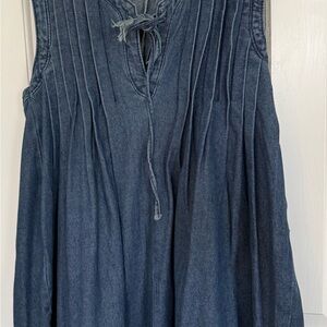 Denim Sleeveless Romper